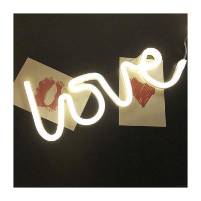 China Custom home decoration love letter acrylic led neon sign light letters for home and bar for sale