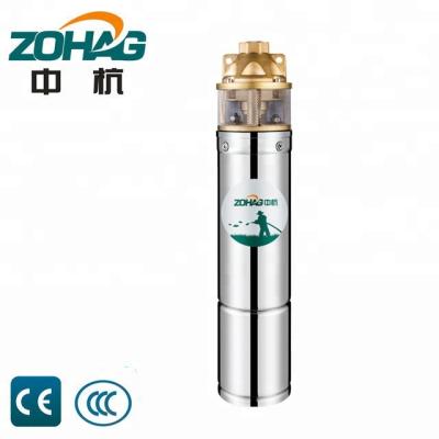 China Single Family Homes 4SKM Series Brass Outlet&inlet 4 Inch Borehole 1.5HP Submersible Water Pump for sale