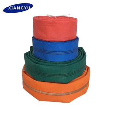 China Fire Fighting Color Rib Hose 30m 25m 20m 40mm Red Canvas 25mm 15bar 8bar PVC Tarpaulin Fire Hose for sale