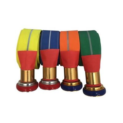 China Red Blue Fire Fighting Factory PU Lining 1.5 Inch 65mm 4 Inch 2inch 3 Inch 3 Inch Price List Canvas Fire Fighting Hose With Coupling for sale