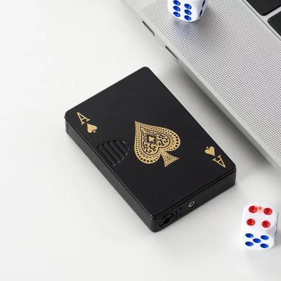 China Jet Torch Play Gas Lighter Jet Torch Play Lighter Creative Custom Logo Lighter UV Light Poker Lighter Green Flame Lighter Refill YN TK Poker for Cigarette for sale