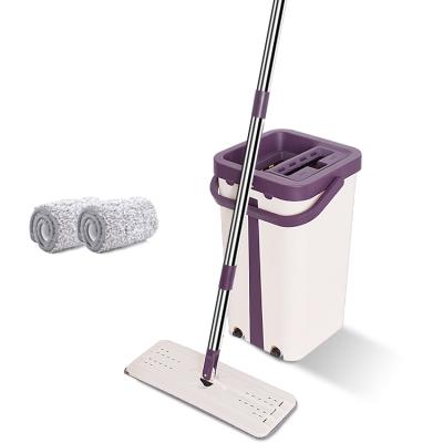 China High Quality Sustainable Magic Clean Hand Free Floor Flat Mop for sale