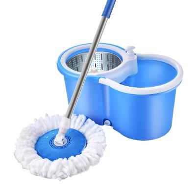 China Sustainable High Quality Durable Easy Clean Twist Broom Mop With Spin Bucket for sale