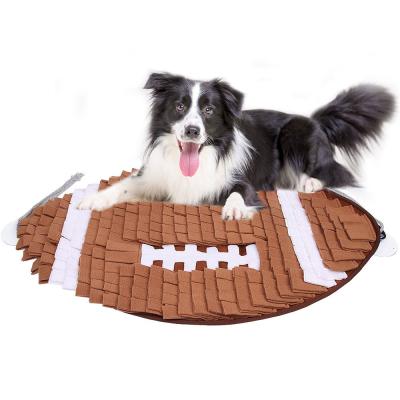 China Sustainable Rugby Slow Food Mat For Dog Foraging Sniffing Mat Pet Sniffing Pads New Product for sale