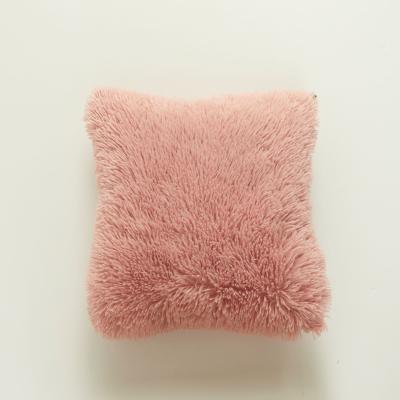 China Viable Wholesale Home Furniture Decoration 45*45CM Square Cushion Set Artificial Fur Plush Soft Pillow Case Manufacturers Direct Sales for sale