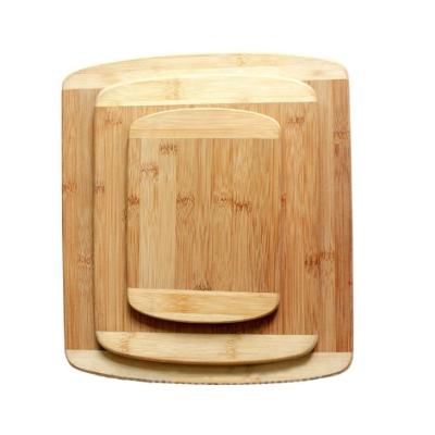 China Sustainable Bamboo Kitchen Cutting Board Set Of 3 for sale