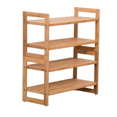 China Sunbowind Stackable High Quality Eco - Friendly Bamboo Stackable Shoe Rack for sale