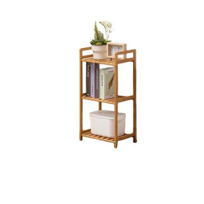 China Eco - Friendly Storage Bamboo 3 Tiers Shelves For Kitchen / Living Room / Bathroom Organizer for sale