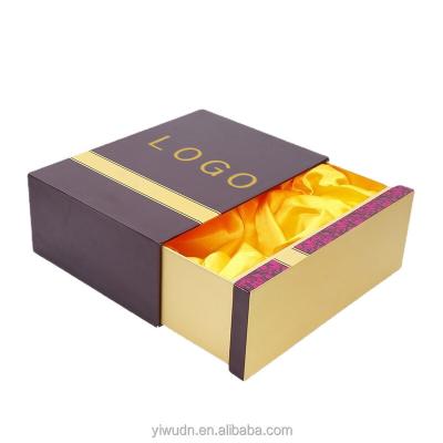 China Handmade Custom Satin Lined Gift Box For Wigs And Apparel And Cosmetics Luxury Packaging With Logo for sale