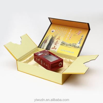 China 2022 Creative Unique New Arrival Recyclable Double Open Package Box Gift Box For Tea With Logo for sale