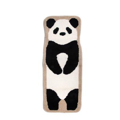 China Kids Washable Washable Panda Design Anti Slip Door Mat Custom Kitchen Mat Cover OEM Microfiber Mat for sale