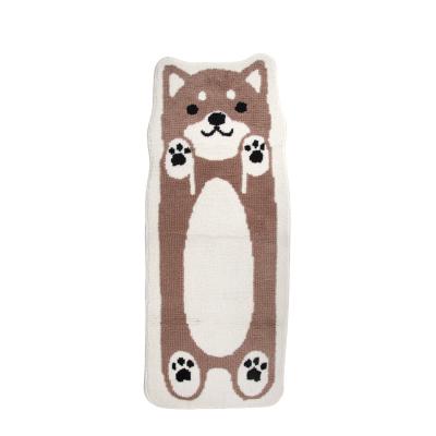 China Cartoon Area Rugs Washable Kids Lines Door Ready Made Mats For Home Cat Design Anti Slip Mats Mats for sale