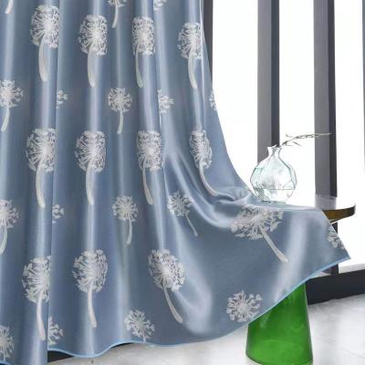 China Luxury Modern Window Curtains Dandelion Blackout Living Room Fabric Ready Made Curtain for sale