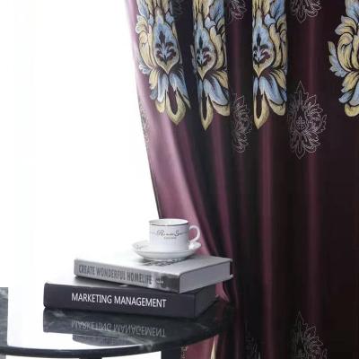 China Wholesale Blackout Comfort Ready Made Elegant Curtains For Living Room Curtain Fabric Window Drapes for sale