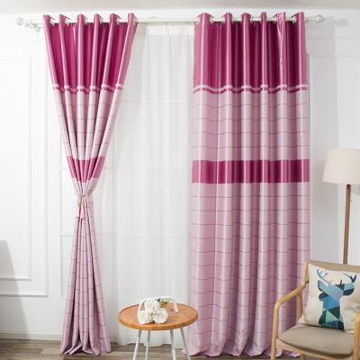 China Blackout Stock Ready Factory Wholesale Best Window Curtain Living Room Blackout Stripe Curtains for sale