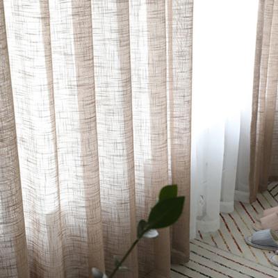 China Semi Blackout Voile Blackout Polyester Ready Made Curtain For White Sheer Curtain Wholesale for sale