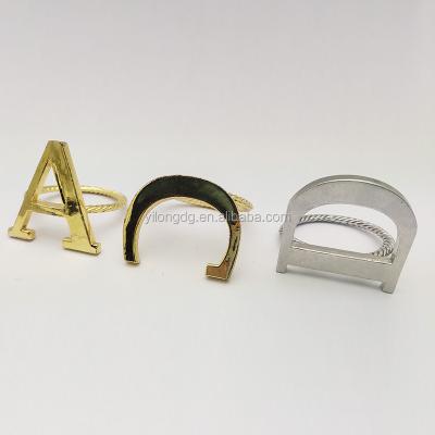 China Metal Monogram Viable Novelty Personalized Napkin Ring for sale