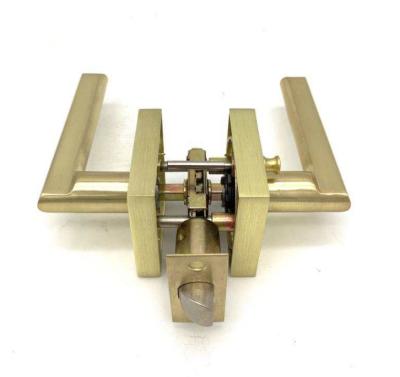 China Hotel/Home/School/Office Zinc Alloy Brass Satin Lock Lever Stainless Steel Quick Release for sale