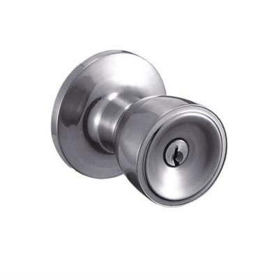 China Hotel/Home/School/Office Cylinder Knob Commercial Main Door Lock Knob Door Round Privacy Side Lock for sale