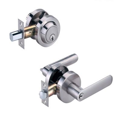 China Hotel/Home/School/Office Standard Door Lever Entry Mode ANSI Standard Lock Set Removable Pin Core Lever Lock Cylinder for sale