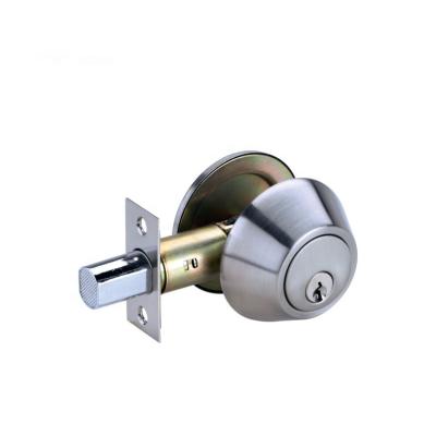 China Entry Cylinder Deadbolt Lock Satin Nickel Finish High Quality Door Lock Without Handle for sale