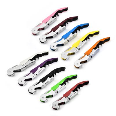 China Hot Sustainable Custom Sell No MOQ 8 Colors Stainless Steel Wine Corkscrew/Wine Bottle Opener/Wine Opener For Christmas Gifts for sale