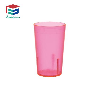 China Modern Colorful Plastic 9.5oz Tea Drinking Cup Reusable Stackable Plastic Tumbler With Low Price for sale