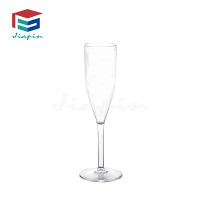 China Polycarbonate 7oz Unbreakable Unbreakable Plastic Champagne Glass Wine Tumbler Plastic Cup for sale