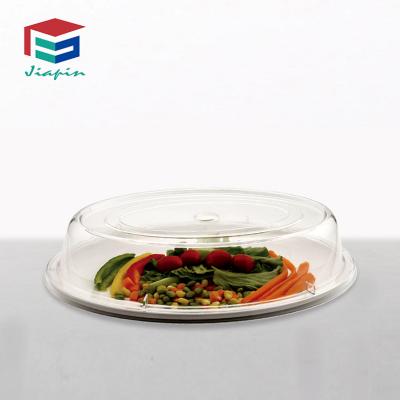 China Sustainable Restaurant Home Parts Used Unbreakable Clear Plastic Oval Food Lid Cover for sale