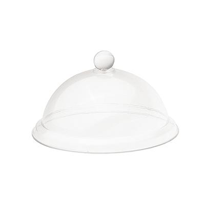 China Small viable reusable clear plastic round dome pie dish food cover for canteen with low price for sale