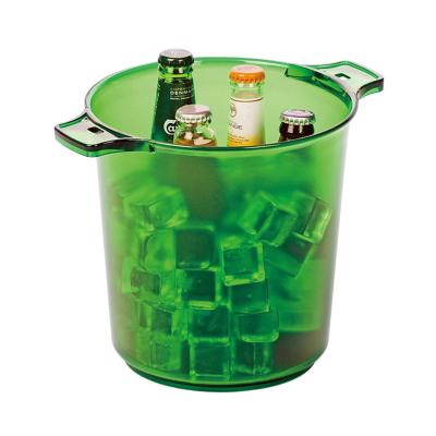 China Viable Colorful Frosted Buckets For Bar Plastic Custom Ice Bucket With Great Price for sale