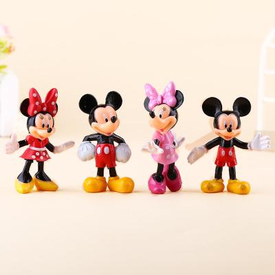 China Lovely Gift 4 Pcs / Head Chain Doll Mini Mobile Phone Decoration Anime DIY Disney Fate And Cartoon Toy Figures Cute Mickey Minnie for sale