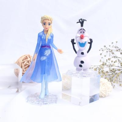 China Cute Frozen Olaf Kristoff Sven Anime Dolls Action Figures Kids Toy Children Gifts 5/6pcs Snow Queen Elsa Anna PVC Action Figures 2 for sale