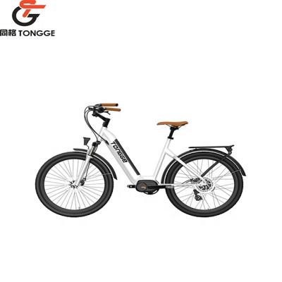 China New Arrival Aluminum Alloy OEM Powder TG-CM003 Custom Stylish Green Good Quality City Electric Bike 26* 1.95 for sale