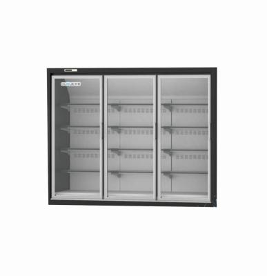 China Outdoor PVC Door Display Freezer Clear Glass Frame Commercial for sale