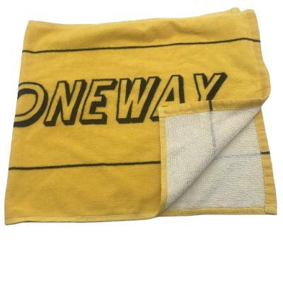 China Sustainable 100% Cotton Customized Clean Design Beach Towel Gym Towels Reactive Printed Custom Face Towel for sale