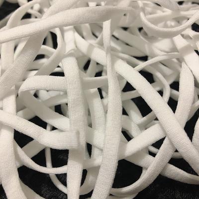 China Wholesale Suppliers Flat Elastic Earloop Elastic Band 1/4 Inch Flat Wear Sewing Round Elastic Elastic Band 3/5/6/mm for sale