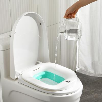 China Modern Wholesale Home Women Bathing Folding Wash Tub Yoni Sitz Bath For Toilet Electric Steam Seat Chair for sale