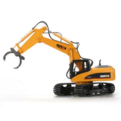 China Model 1/14 HUINA RC 1570 Timber Log Grabber Remote Control 2.4G 16CH W/Die Excavator Cast Grab Machine Grab Toy for sale