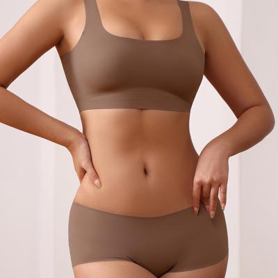 China New High Quality Women's Body Shapewear Shapers Sets High Waist Two Piece Crop Top Bra And Panty Set for sale