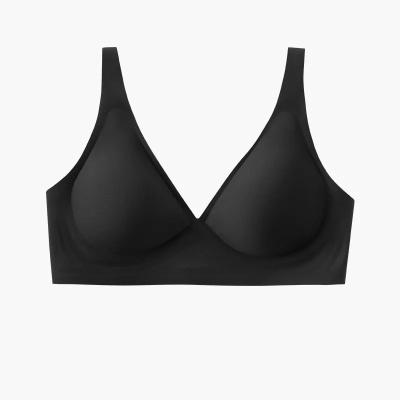 China High Quality Soild Hot Color Sexy Girls Shape Simple Lift Up T-shirt Bra Comfort Women Wireless Seamless Bra for sale