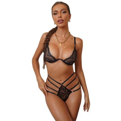 China Mature Woman 2022 New Sexy Lingerie Plus Size Mesh Lace Erotic Women's Sheer Transparent Sexy Underwear Lingerie for sale