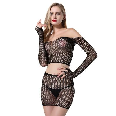 China Sexy lingerie mature woman hollow out sexy bra sexy lingerie transparent underwear women's net lighter suit passion underwear for sale