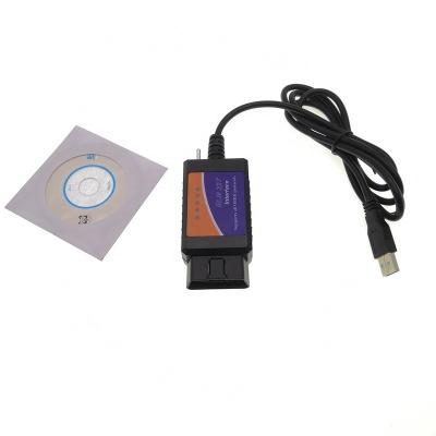 China Support All OBD2 Protocol ELM327 USB With Diagnostic Scanner FTDI Chip Support ELMconfig Forscan FOCCCUS FF2 HS/MS Switch CAN for sale