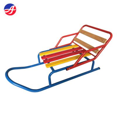 China Winter Snow Metal Sled with Backrest for Baby (SB-Sled-23) SB-Sled-23 SB-Sled-23 for sale