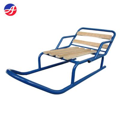 China Snow sled with metal and wood backrest SB-Sled-25 for sale