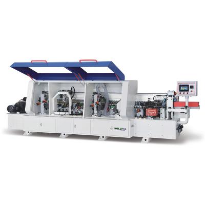 China Building Material Stores Hollyhy HY465 Automatic Edging Machine Hot Melt Glue PVC Edge For Buffet Cupboard Table Maker for sale