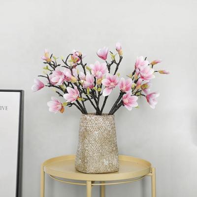 China Touch PT4384A Natural Hot Selling Artificial Flowers High Grade Yulan Magnolia For Decoration for sale