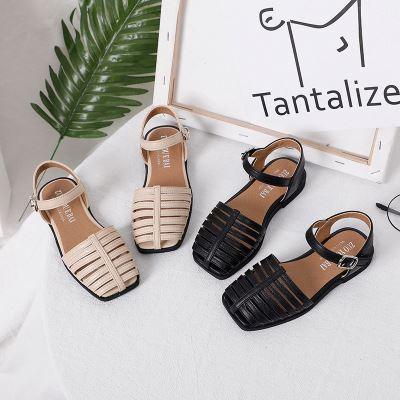 China PT2616A Korea breathable little girls fashion new pure color casual dress sandals for sale