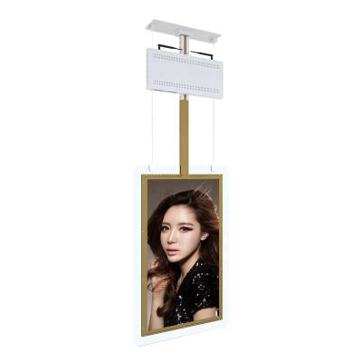 China Indoor Hanging Kiosk Mount Display 55 Inch Double Sided 4k Player Advertising Double Sided Player for sale